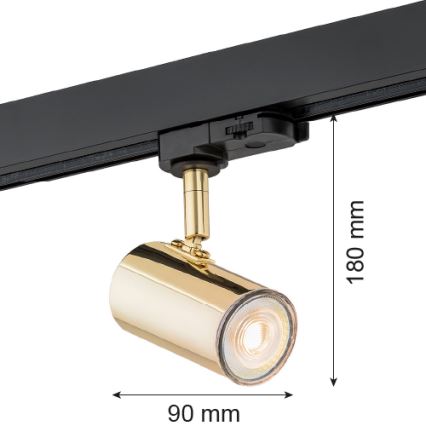 Argon 4328 - Strahler für Schienensystem HORTA 1xGU10/5W/230V Messing