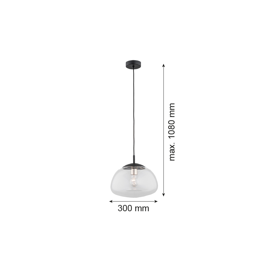 Argon 4332 - Hängeleuchte TRINI 1xE27/15W/230V Durchschn. 30 cm schwarz