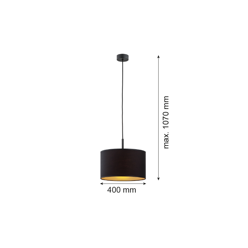Argon 4341 - Hängeleuchte KARIN 1xE27/15W/230V schwarz