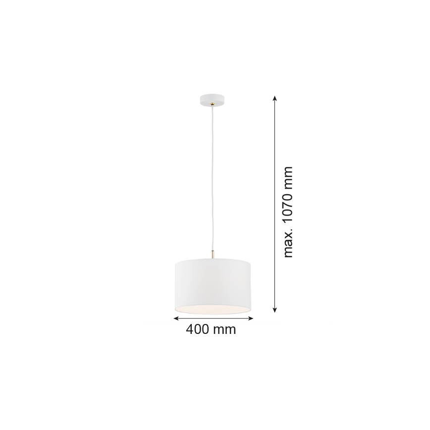 Argon 4343 - Kronleuchter auf einer Stange KARIN 1xE27/15W/230V weiß