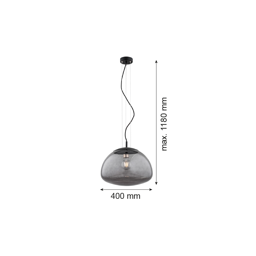Argon 4350 - Hängeleuchte TRINI 1xE27/15W/230V schwarz