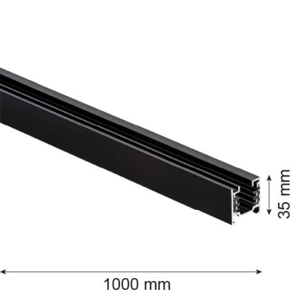 Argon 4370 - Schienensystem 1 m schwarz