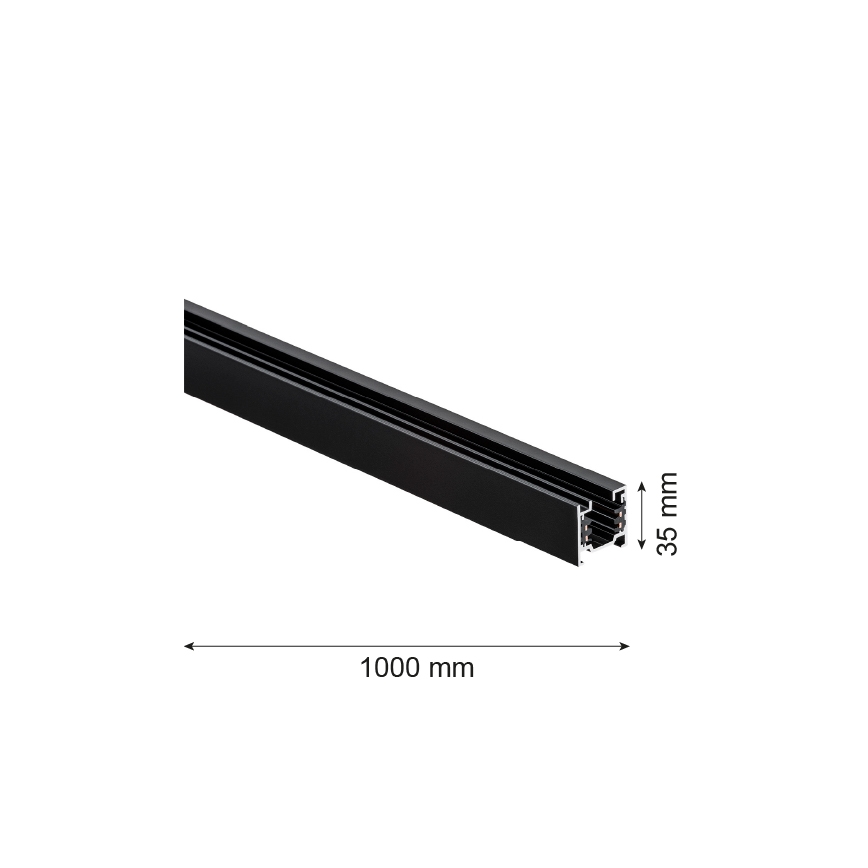 Argon 4370 - Schienensystem 1 m schwarz