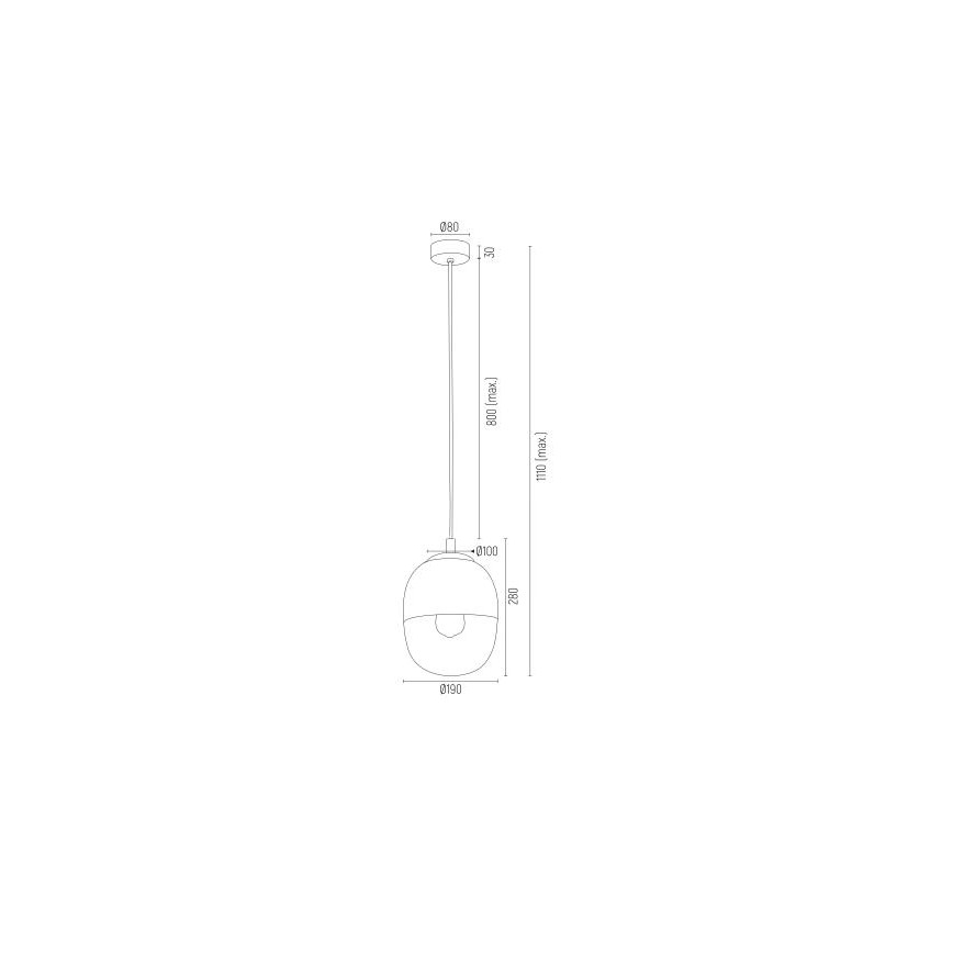 Argon 4675 - Kronleuchter an Schnur BALTIMORE 1xE27/15W/230V gold