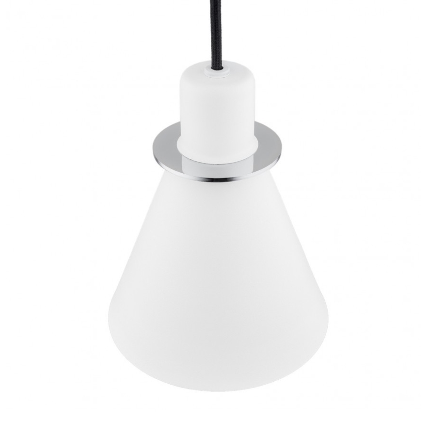 Argon 4681 - Hängeleuchte BEVERLY 1xE27/15W/230V weiß/chrom glänzend