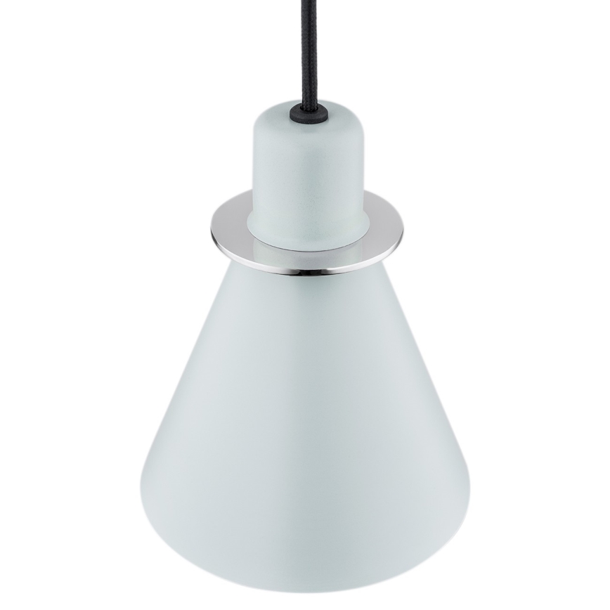 Argon 4683 - Hängeleuchte BEVERLY 1xE27/15W/230V blau/chrom glänzend