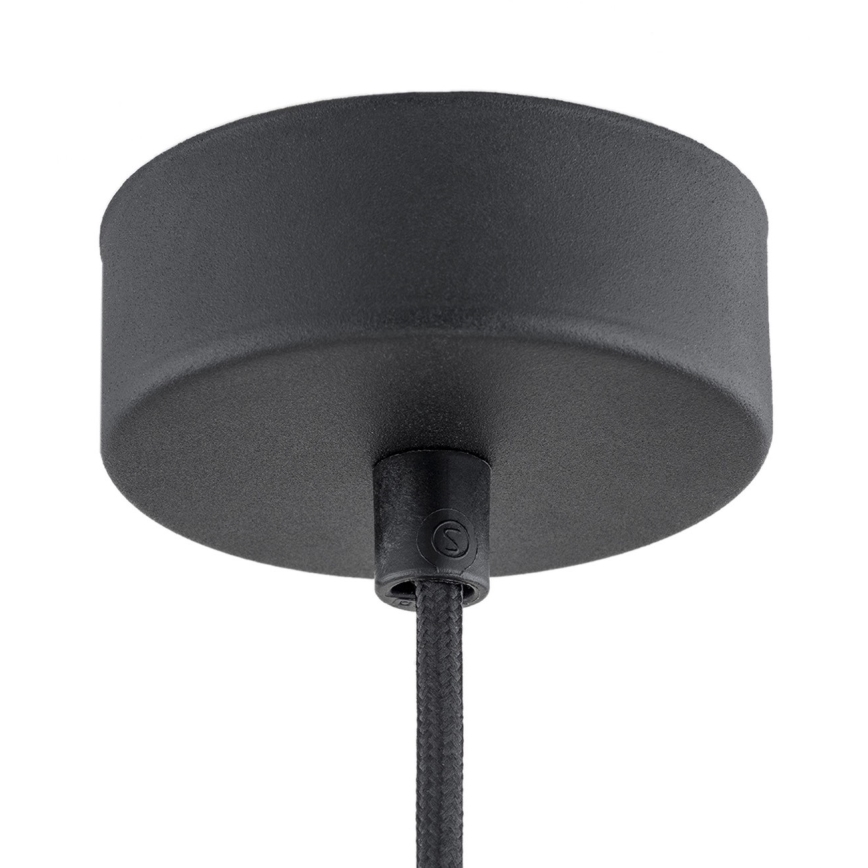 Argon 4688 - Kronleuchter an Schnur BEVERLY 1xE27/15W/230V schwarz/chrom glänzend