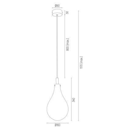 Argon 4696 - Hängeleuchte OAKLAND 1xG9/6W/230V