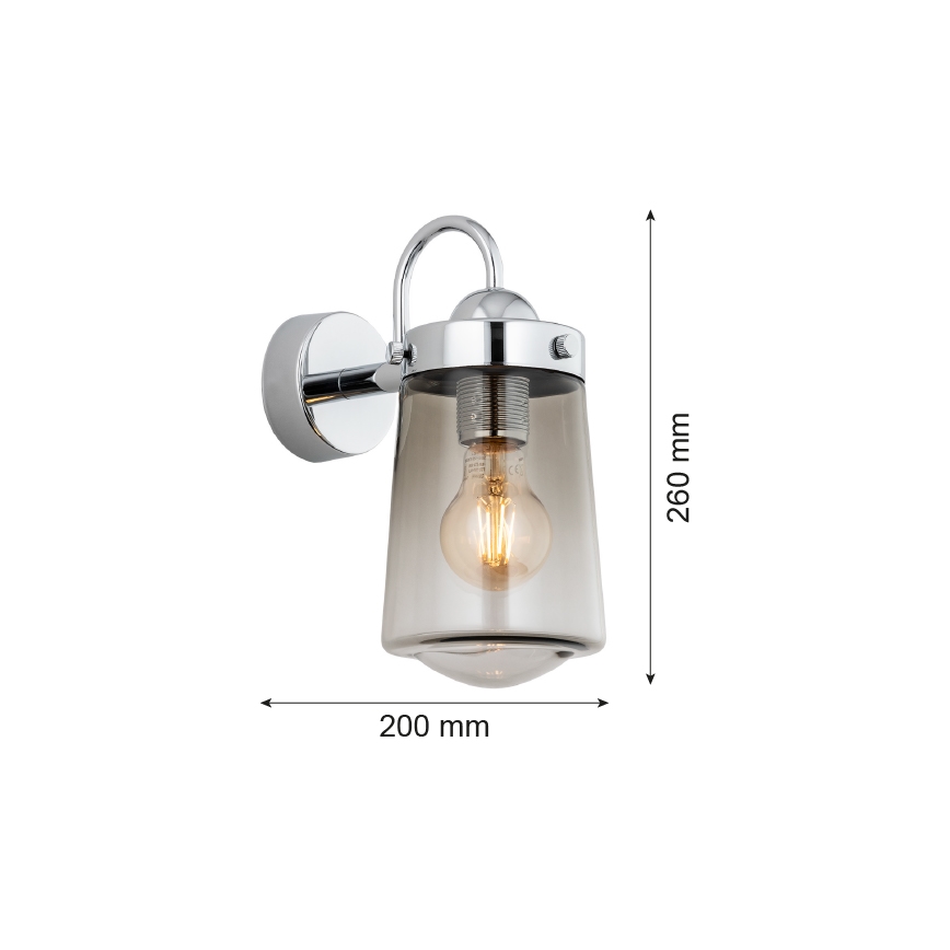 Argon 4718 - Badezimmerwandleuchte PASADENA 1xE27/15W/230V IP44