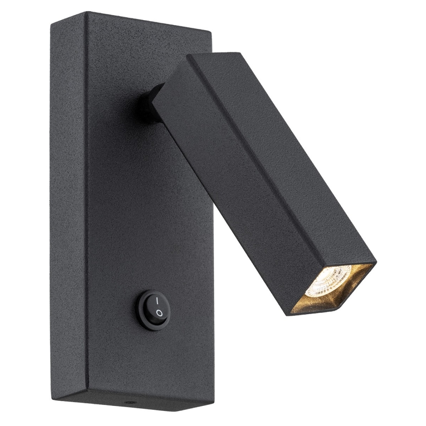 Argon 4723 - Wand-Spotleuchte ROCK 1xG9/6W/230V schwarz