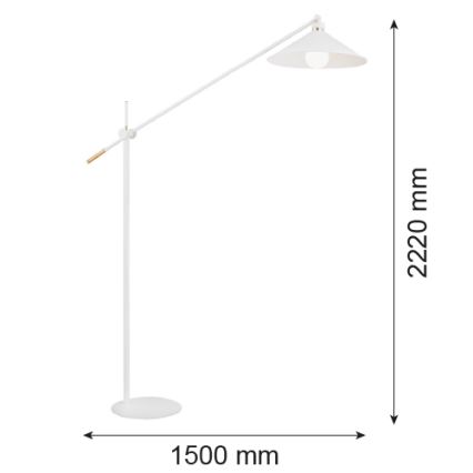 Argon 4731 - Stehlampe NASHVILLE 1xE27/15W/230V weiß