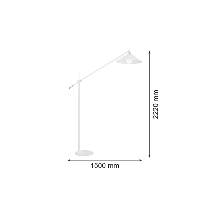 Argon 4731 - Stehlampe NASHVILLE 1xE27/15W/230V weiß