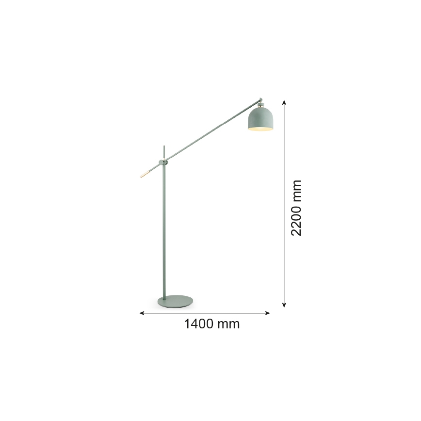 Argon 4736 - Stehlampe DETROIT 1xE27/15W/230V grün