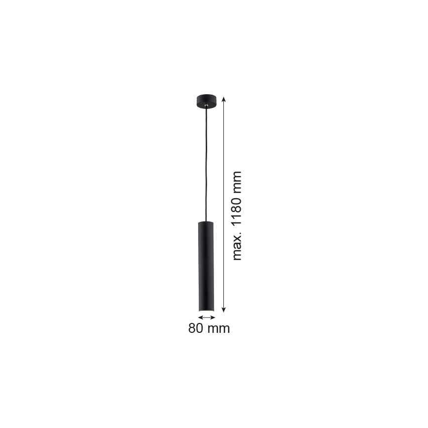 Argon 4756 - Hängeleuchte GOMERA 1xGU10/5W/230V schwarz