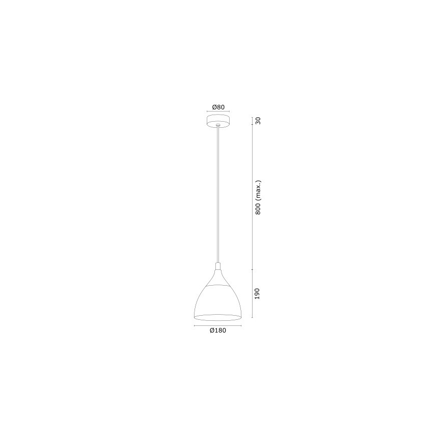 Argon 4905 - Hängeleuchte MURANO 1xE27/15W/230V schwarz/gold
