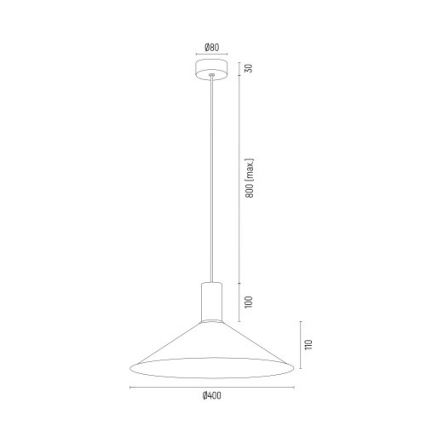 Argon 4911 - Hängeleuchte MINORI 1xE27/15W/230V weiß/gold