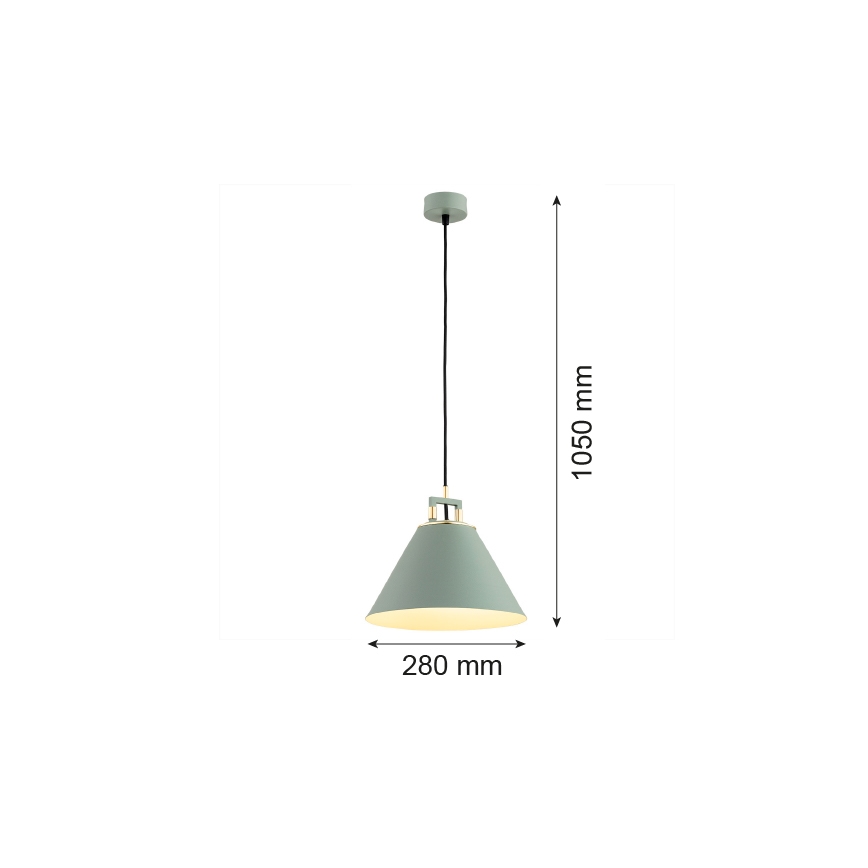 Argon 4916 - Hängeleuchte ORTE 1xE27/15W/230V grün