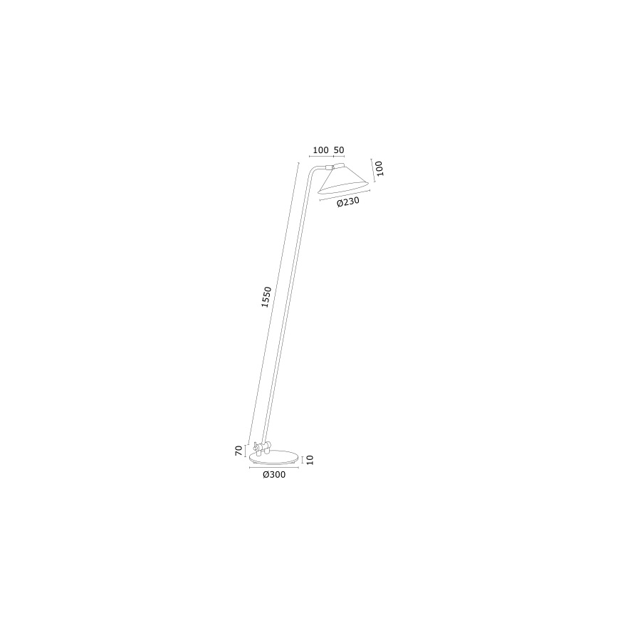 Argon 4997 - Stehleuchte GABIAN 1xE27/15W/230V weiß