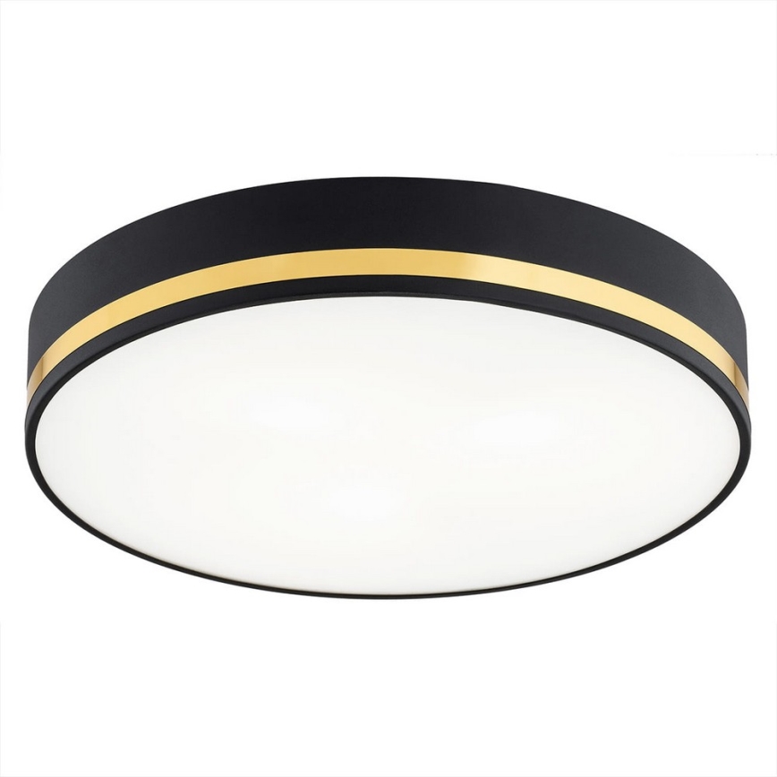 Argon 6141 - Deckenleuchte AMORE 3xE27/15W/230V Durchschn. 45 cm schwarz/gold