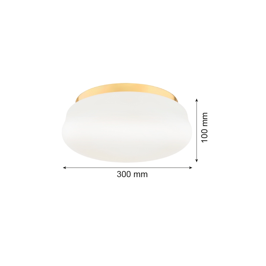Argon 6142 - Deckenleuchte OMBRA 3xE27/15W/230V gold/weiß