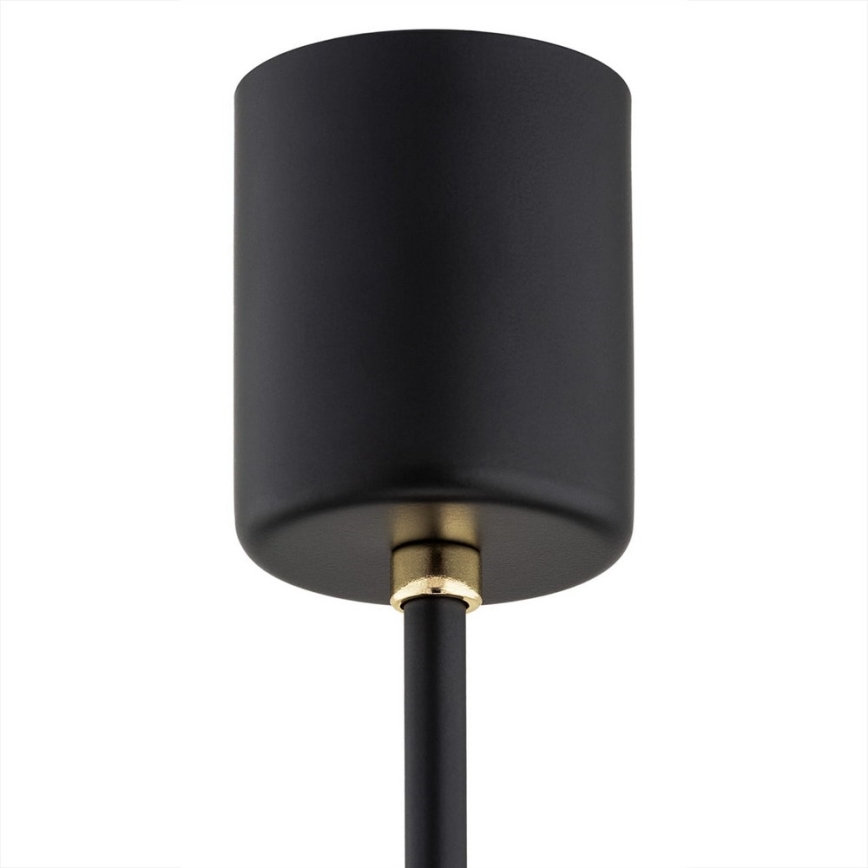 Argon 6143 - Kronleuchter an einer Stange CAMELOT PLUS 3xE27/15W/230V schwarz/weiß/gold