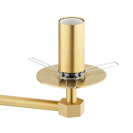 Argon 6307 - Deckenleuchte an Stange PALOMA 3xE14/7W/230V golden/weiß