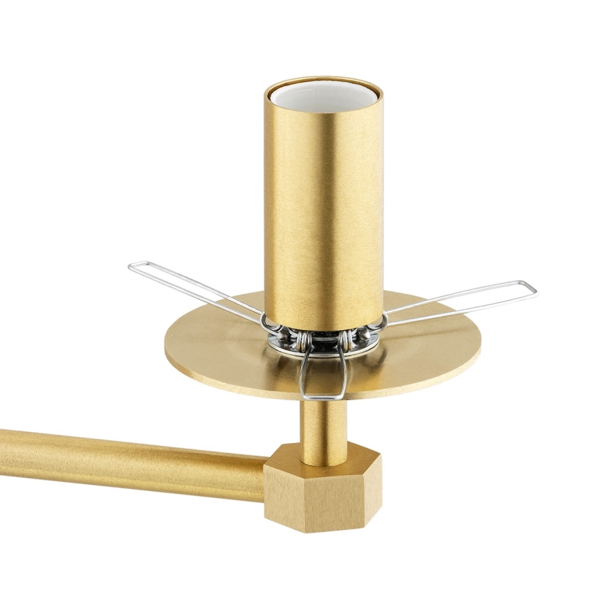 Argon 6307 - Deckenleuchte an Stange PALOMA 3xE14/7W/230V golden/weiß