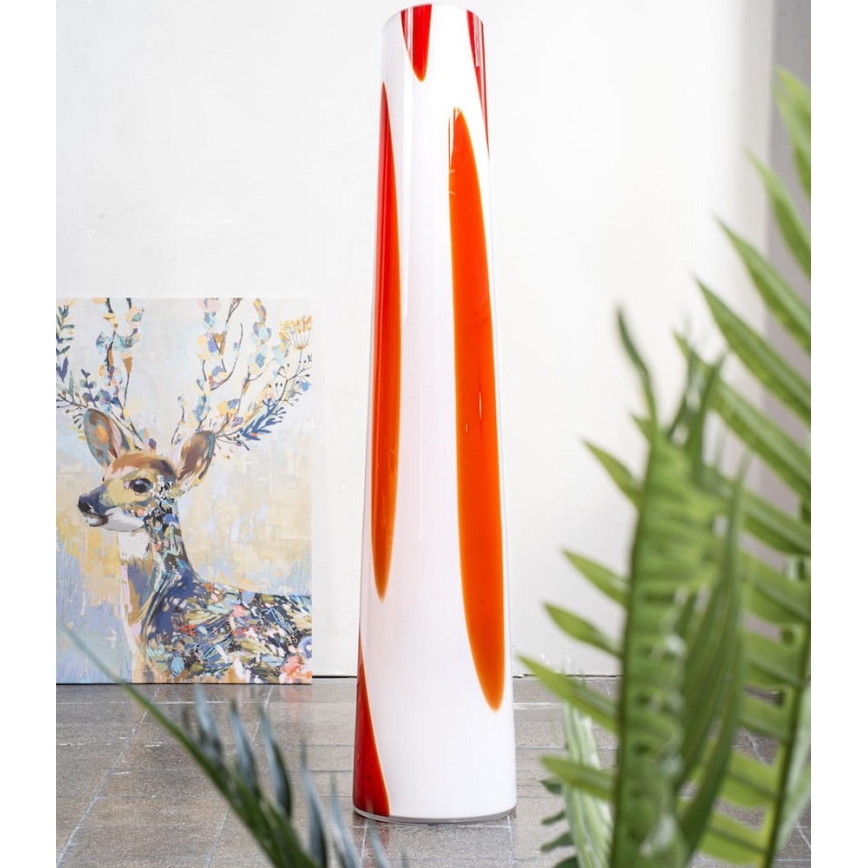 Argon 7042 - Stehlampe POLONIA 2xE27/15W/230V weiß/rot