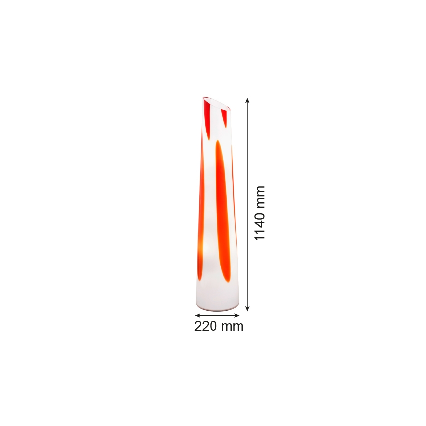 Argon 7042 - Stehleuchte POLONIA 2xE27/15W/230V weiß/rot