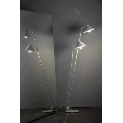 Argon 7074 - Stehlampe GABIAN 2xE27/15W/230V weiß