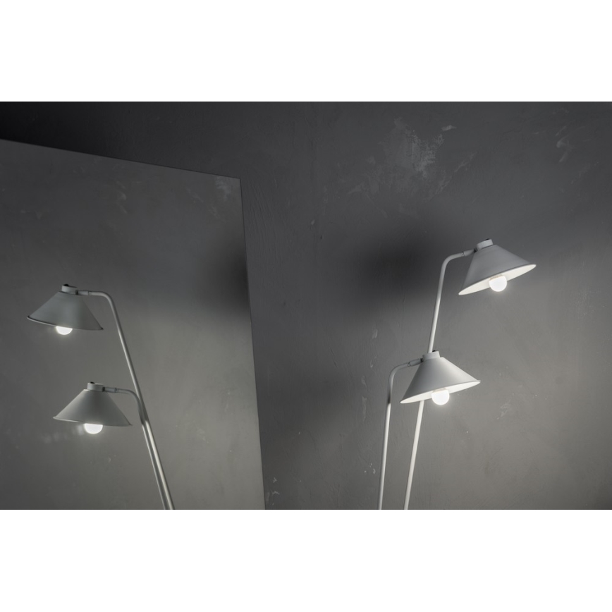 Argon 7074 - Stehlampe GABIAN 2xE27/15W/230V weiß