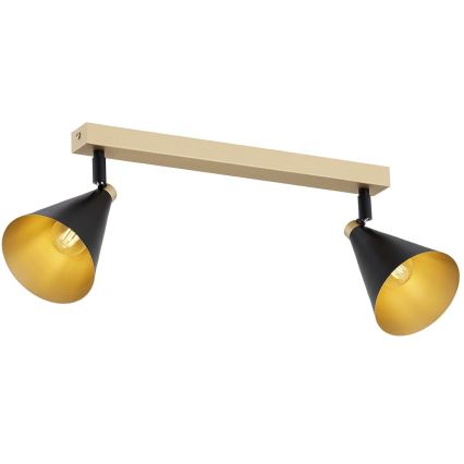 Argon 7147 - Strahler LUCINDA 2xE14/7W/230V schwarz/golden
