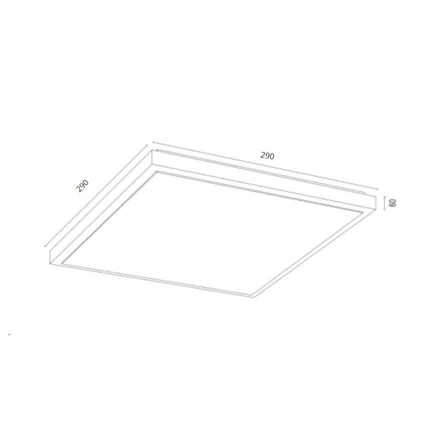 Argon 7167 - Deckenleuchte CARLSON 2xE27/15W/230V 29x29 cm golden