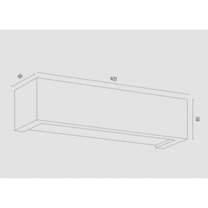 Argon 7169 - Wandleuchte CASERTA 2xE27/15W/230V 42 cm