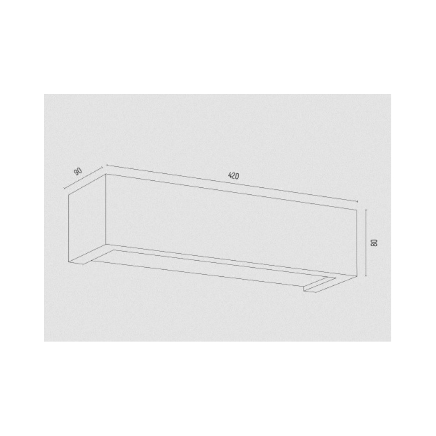 Argon 7169 - Wandleuchte CASERTA 2xE27/15W/230V 42 cm