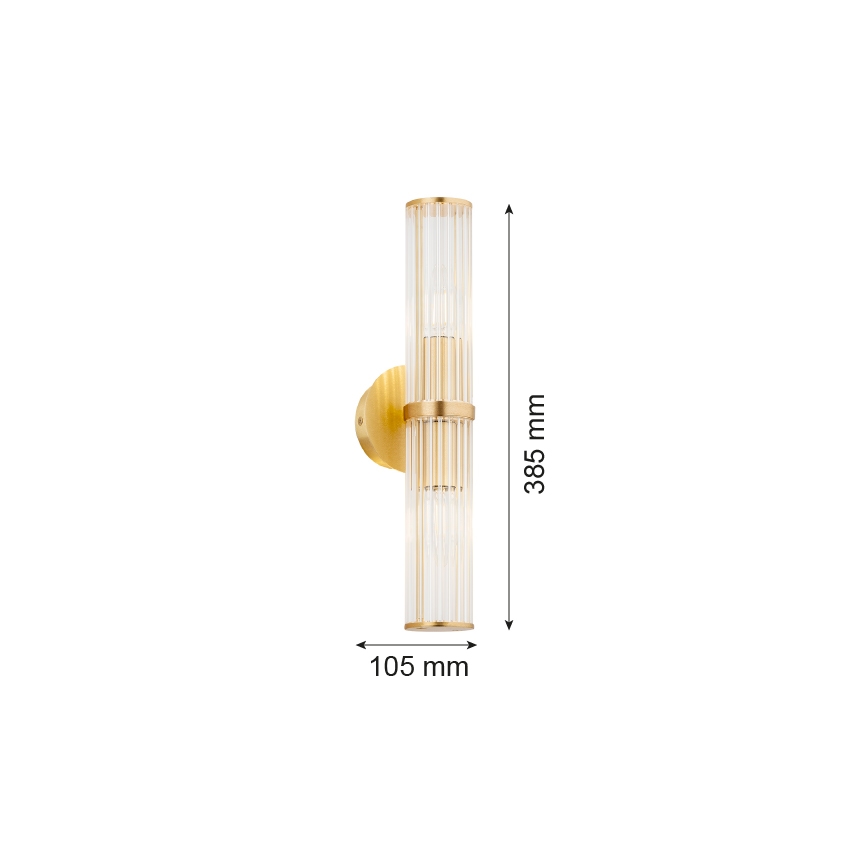 Argon 7203 - Wandleuchte HAMPTON 2xE14/7W/230V golden
