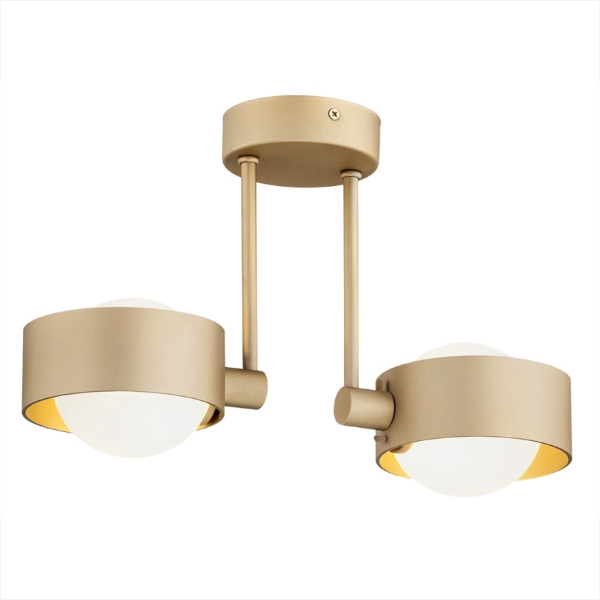 Argon 7215 - Badezimmer-Deckenleuchte an Stange MASSIMO PLUS 2xG9/6W/230V IP44 golden