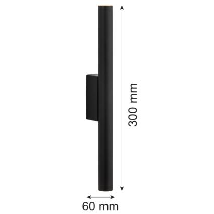Argon 7222 - LED-Wandleuchte GRECO 2xLED/4,2W/230V 3000K schwarz