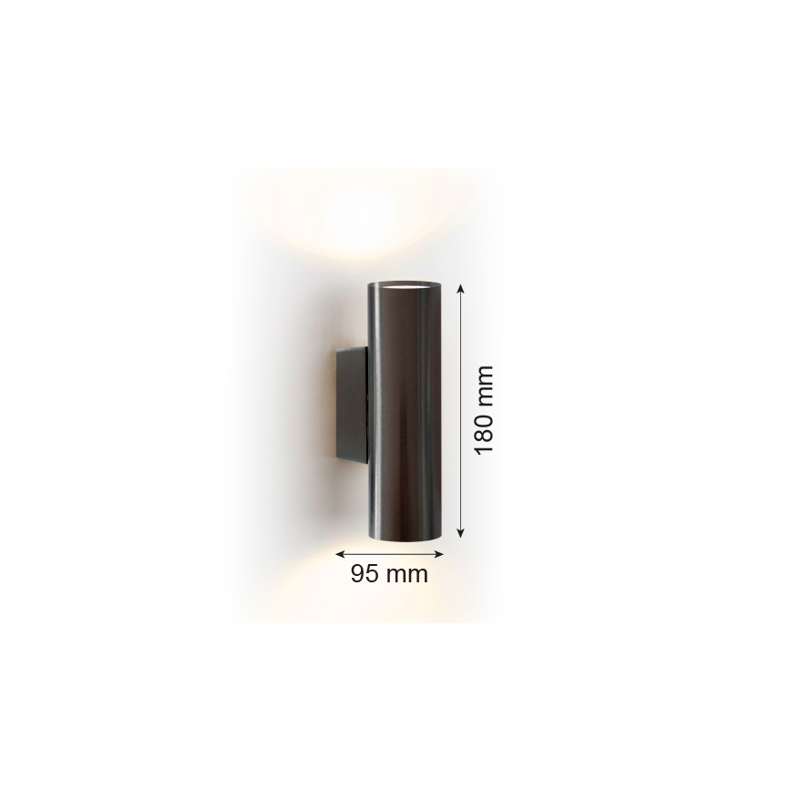 Argon 7231 - Wandleuchte MITOS PLUS 2xGU10/5W/230V schwarz