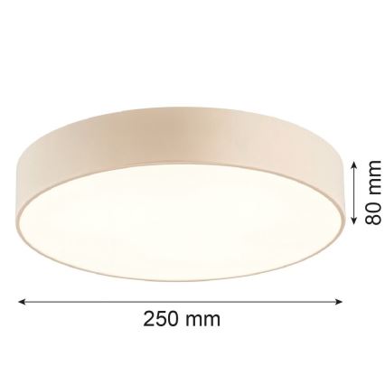 Argon 7296 - Deckenleuchte DARLINGOS 2xE27/15W/230V Ø 25 cm beige