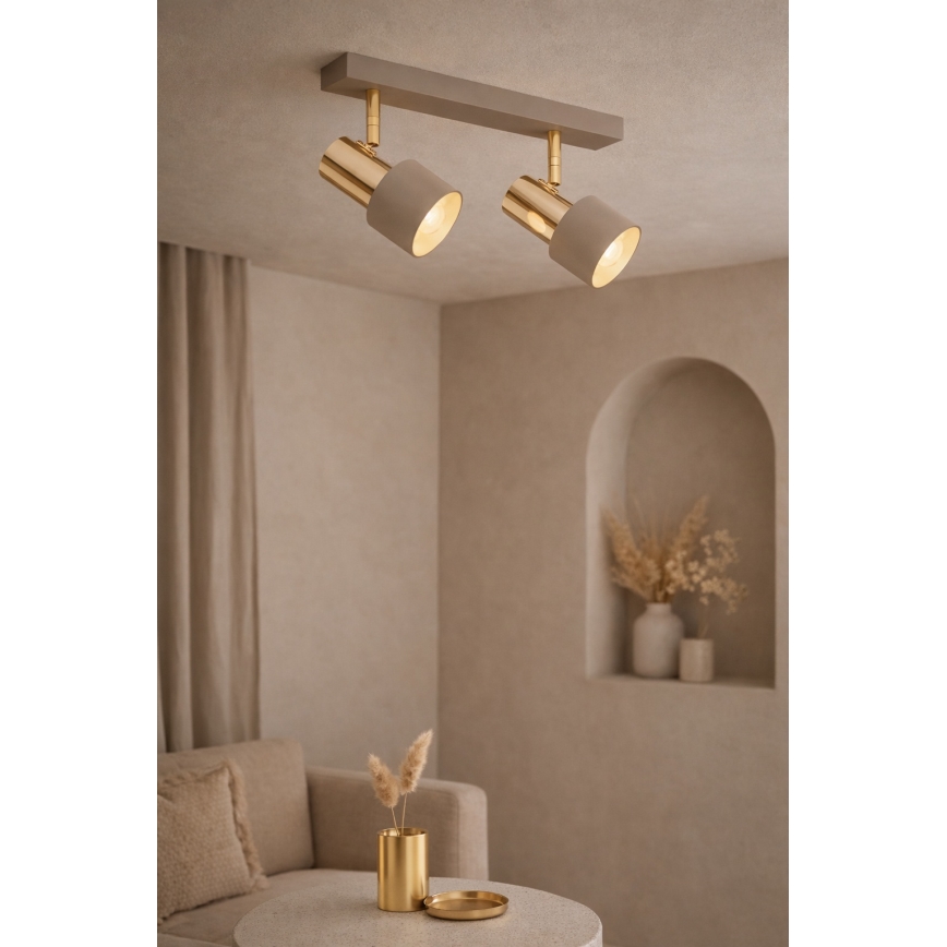 Argon 7299 - Spotleuchte DOR 2xE27/15W/230V gold/beige