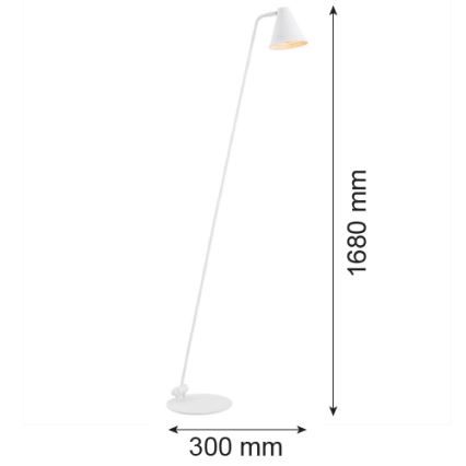 Argon 8001 - Bodenlampe AVALONE 1xE27/15W/230V weiß