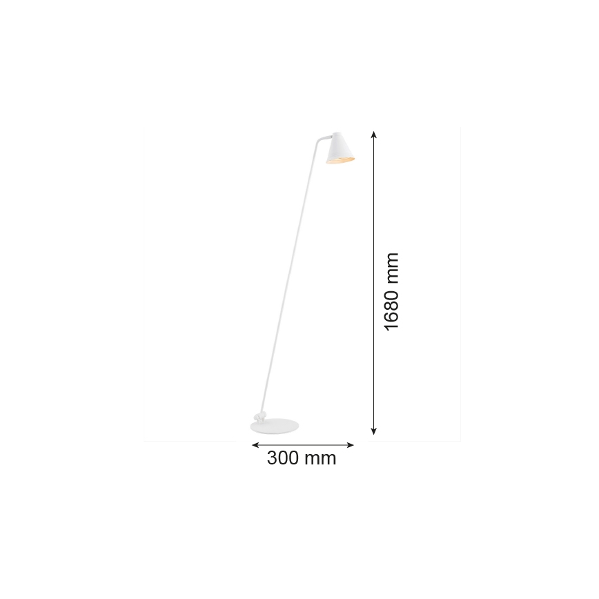 Argon 8001 - Bodenlampe AVALONE 1xE27/15W/230V weiß