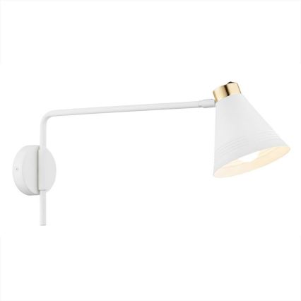 Argon 8007 - Wandlampe AVALONE 1xE27/15W/230V 57 cm weiß/gold