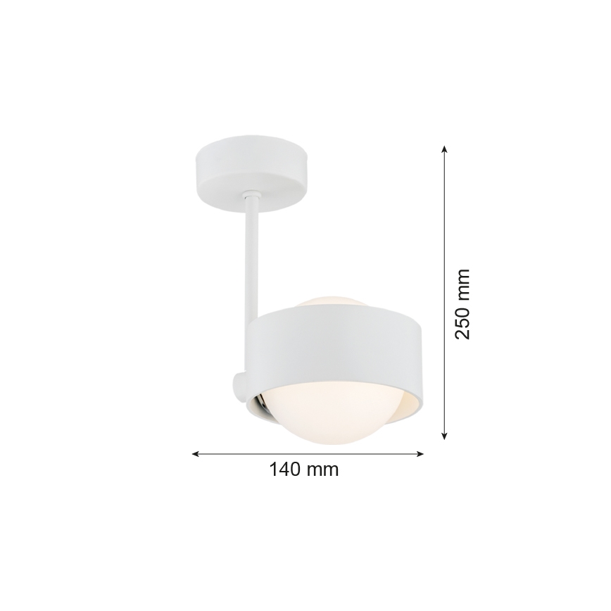 Argon 8058 - Kronleuchter an einer Stange MASSIMO PLUS 1xG9/6W/230V weiß