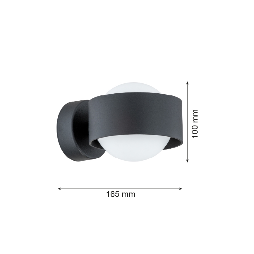 Argon 8059 - Wandlampe MASSIMO PLUS 1xG9/6W/230V schwarz