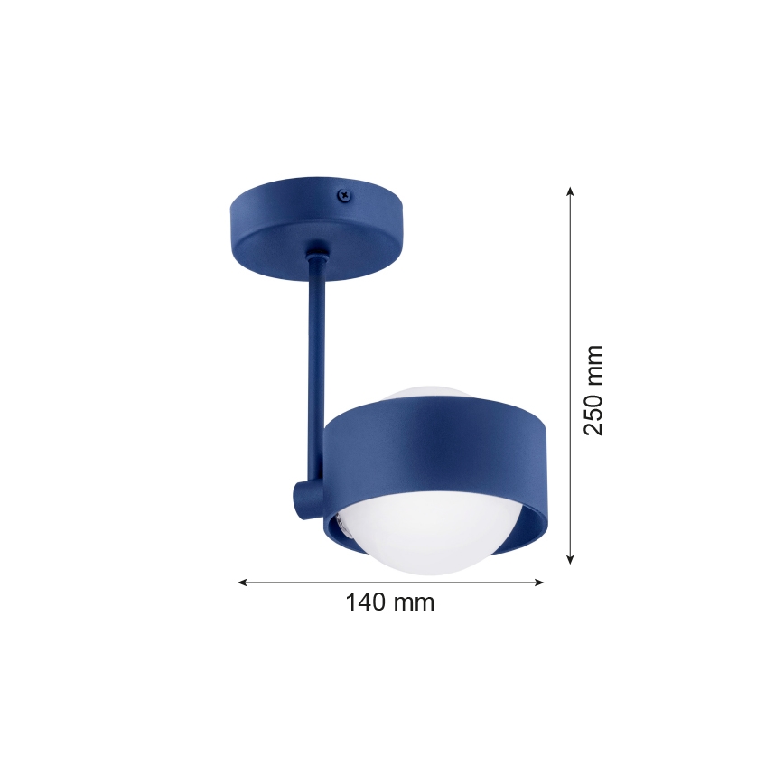 Argon 8062 - Kronleuchter an einer Stange MASSIMO PLUS 1xG9/6W/230V blau