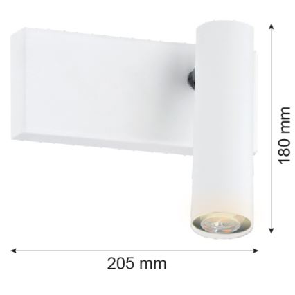 Argon 8064 - Wand-Spotleuchte ETNA 1xG9/6W/230V weiß
