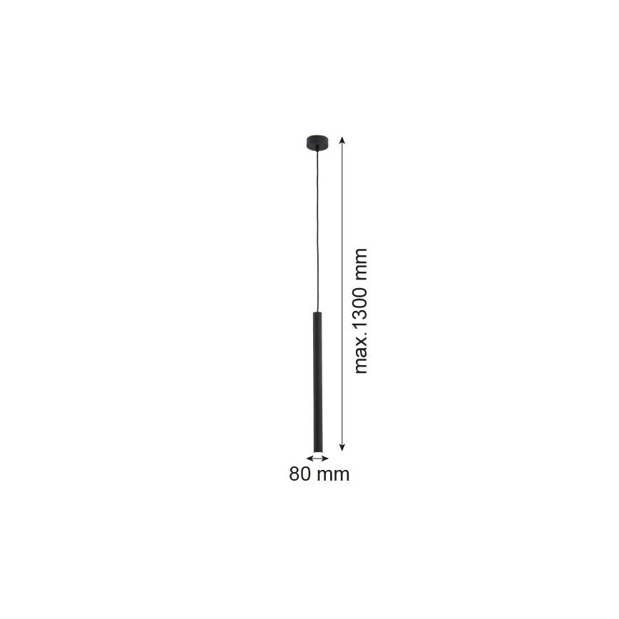 Argon 8067 - Hängeleuchte ETNA 1xG9/6W/230V schwarz