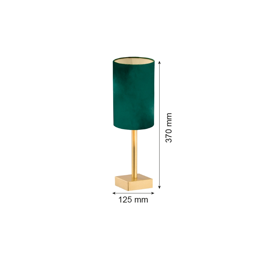 Argon 8108 - Tischlampe ABRUZZO 1xE14/7W/230V messing/grün